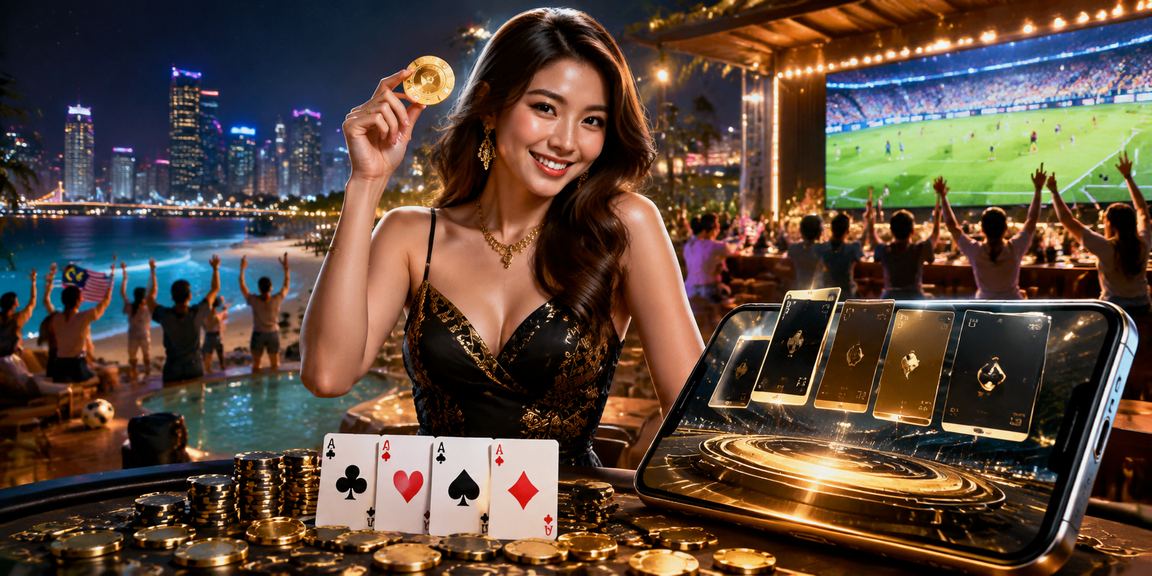 Pemain poker muda di Petaling Jaya bermain kad gaya Melayu menggunakan telefon pintar